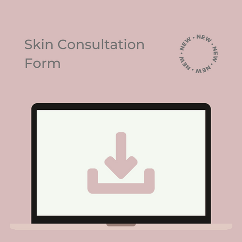 Skin Consultation Form and Professional Skin Analysis and Diagnosis Chart