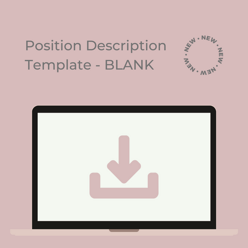 Position Description Template - BLANK