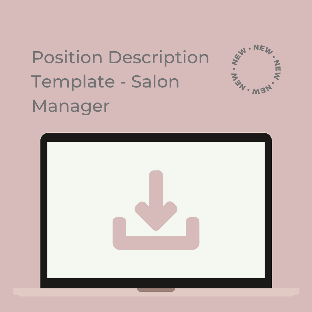 Position Description Template - Salon Manager
